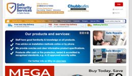 Chubb safes ecommerce site